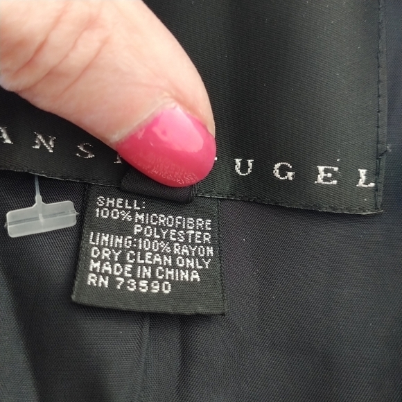 Yansi Fugel Classic Doubleo Breasted Black Blazer Jacket 10 - Picture 5 of 15